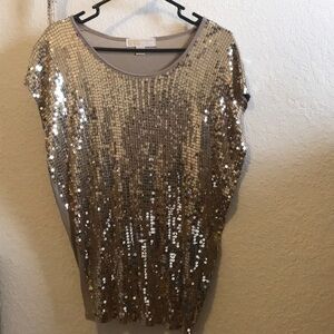 Michael Kors gold sequence shirt